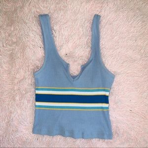 PACSUN BABY BLUE CROP TOP